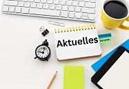 Notizblock mit Aufschrift Aktuelles