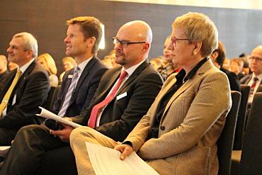 v.l.n.r.: hkk-Vorstand Michael Lempe, BGM-Verantwortlicher der hkk Wolfgang Ritter und Gesundheitssenatorin Eva Quante-Brandt