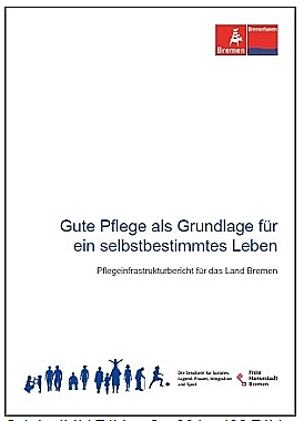 Deckblatt des Pflegeinfrastrukturberichtes