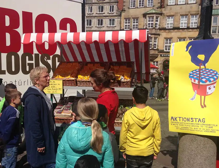 Bild des Mini-Marktstandes am Naturkostkontor