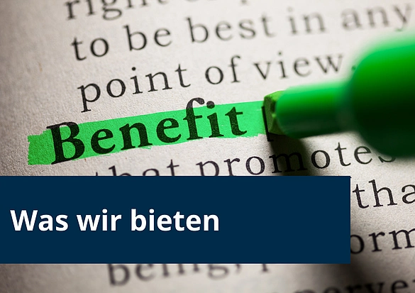 Ein Textmarker markiert das Wort 