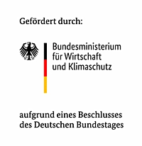 Gefördert durch das Bundesministerium für Wirtschaft und Klimaschutz aufgrund eines Beschlusses des Deutschen Bundestages