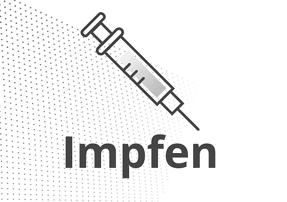 Es ist eine Spritze abgebildet.